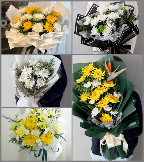 贵州毕节市黔西县金碧镇荷花村白事花束代送